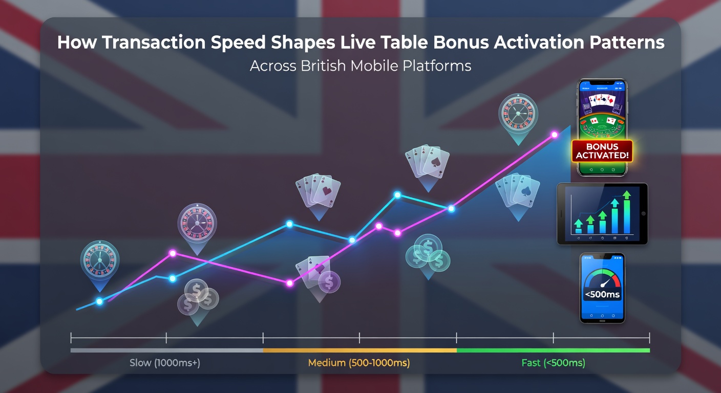 Mobile casino interface showing live table games with fast transaction indicators on a British smartphone screen