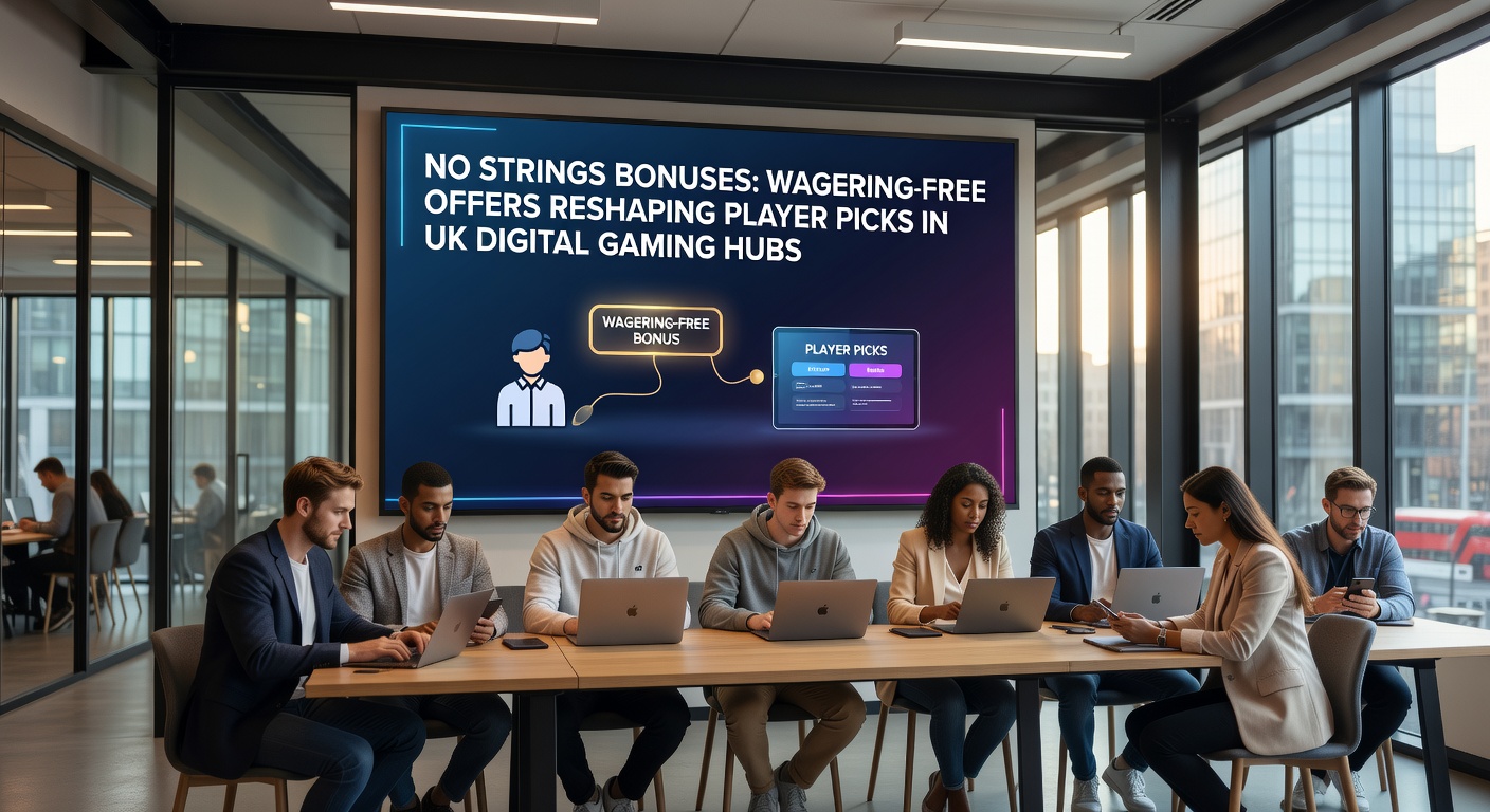 Graph illustrating the surge in no-wager bonus adoption among UK online casino players, with bars comparing 2024 versus 2025 signup rates and pie charts breaking down player demographics favoring cashable offers