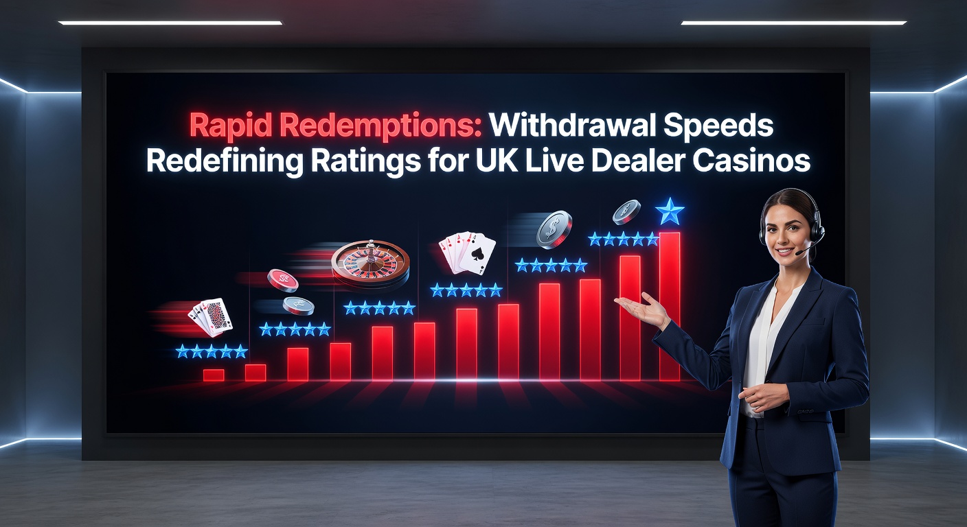 Dynamic graphic showing speedy cashout icons racing across a live dealer casino interface, highlighting withdrawal velocity in UK gaming platforms