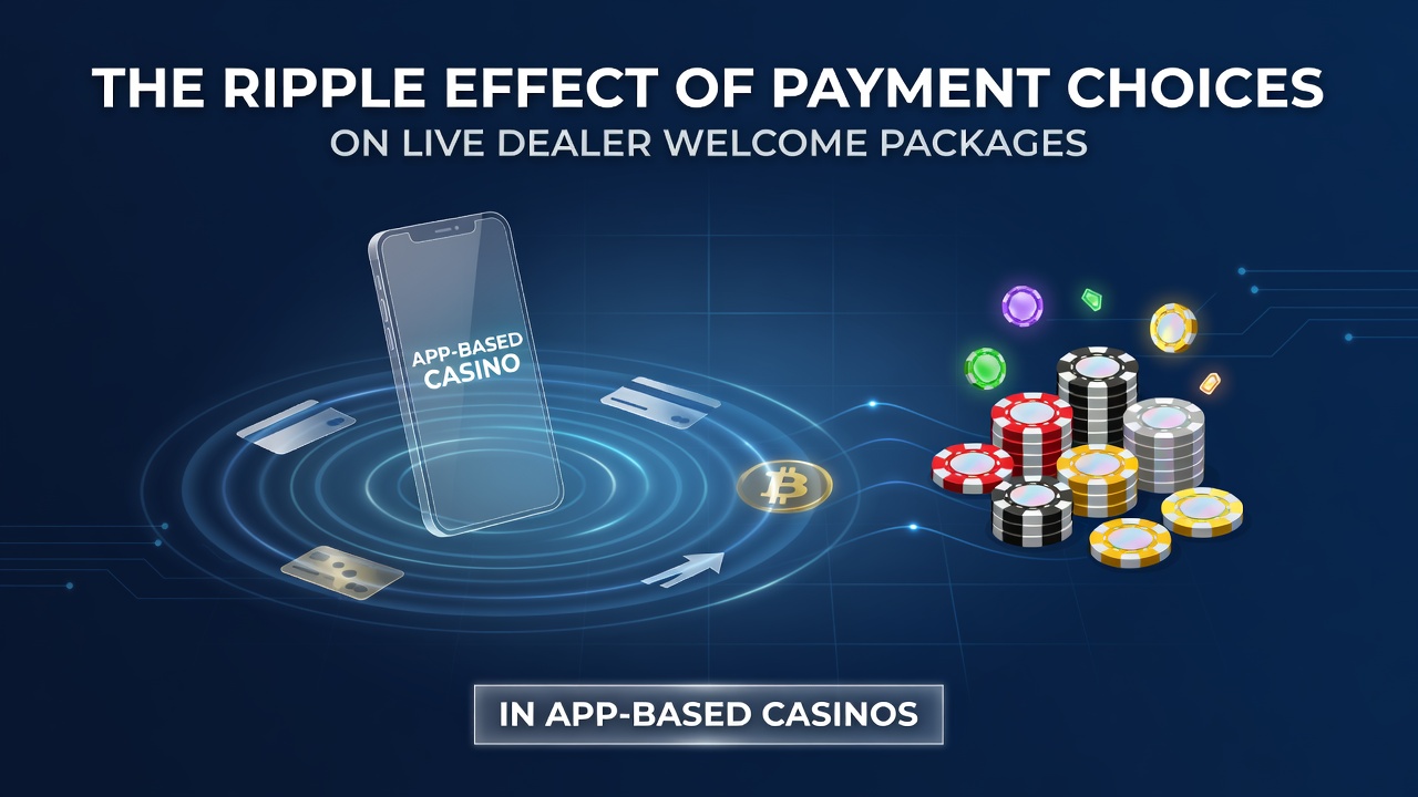 Smartphone screen showing various payment icons alongside live dealer game interfaces in a mobile casino app
