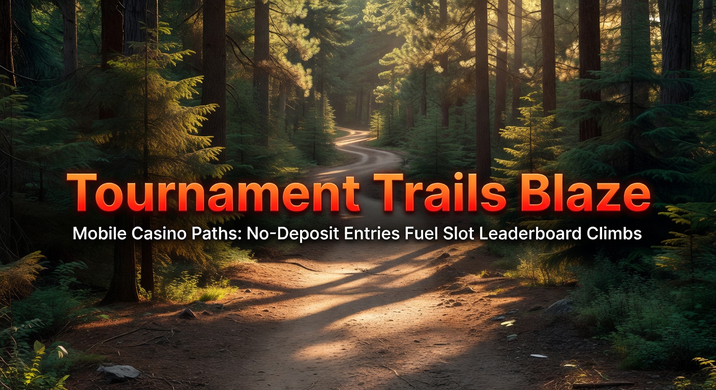 Dynamic mobile slot tournament leaderboard showing players climbing ranks with no-deposit entries