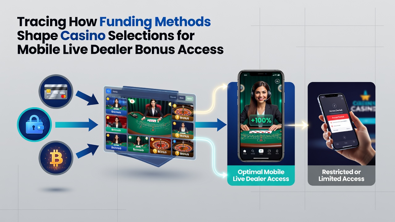 Mobile casino interface showing various payment options for live dealer bonus access